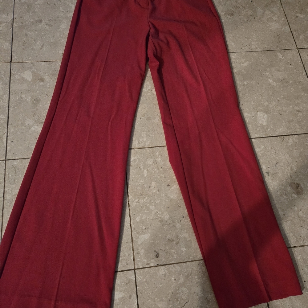 New York & Company The 7th Avenue Pant RED Wide Leg - Size 6